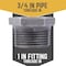 B & K STZ Industries 1 in. MIP each X 3/4 in. D FIP Black Malleable Iron Hex Bushing 310UPB-134 - alternate 2